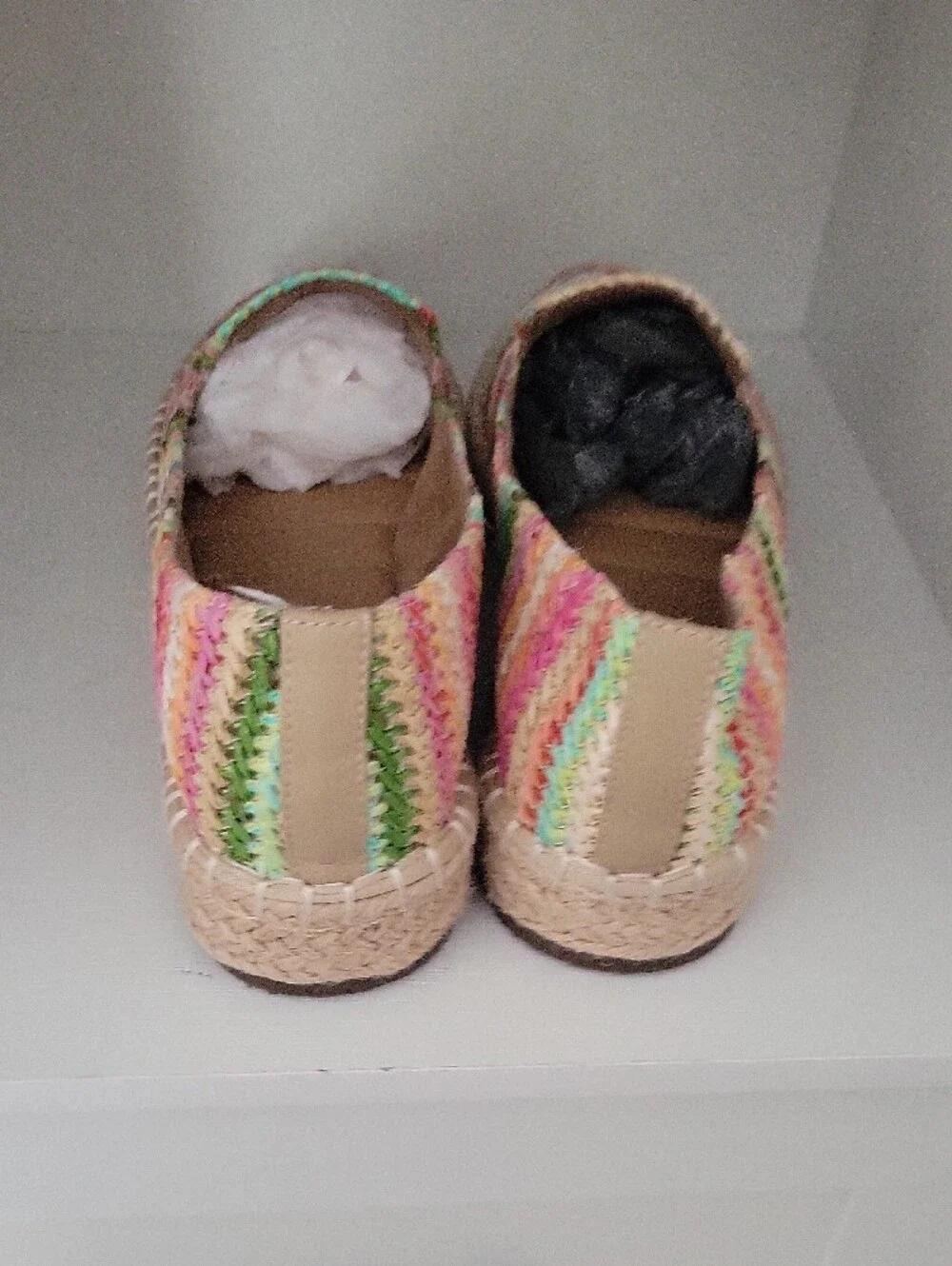 Joie Cara Raffia Espadrilles Women’s Sz 9.5 Multicolor Rainbow Flats Slip on
